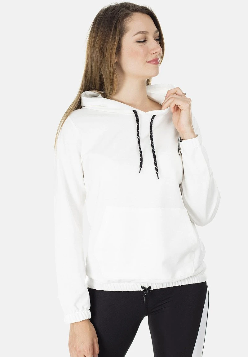 LELA Jersey Con Capucha - Ecru , Mujer 1 LELA Jersey Con Capucha - Ecru , Mujer