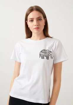 LELA Camiseta Estampada - White, Mujer