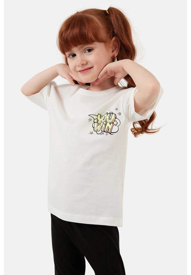 LELA REGULAR FIT T-SHIRT AND LEGGINGS - Leggings - White, Niños 3 LELA REGULAR FIT T-SHIRT AND LEGGINGS - Leggings - White, Niños - Imagen 3