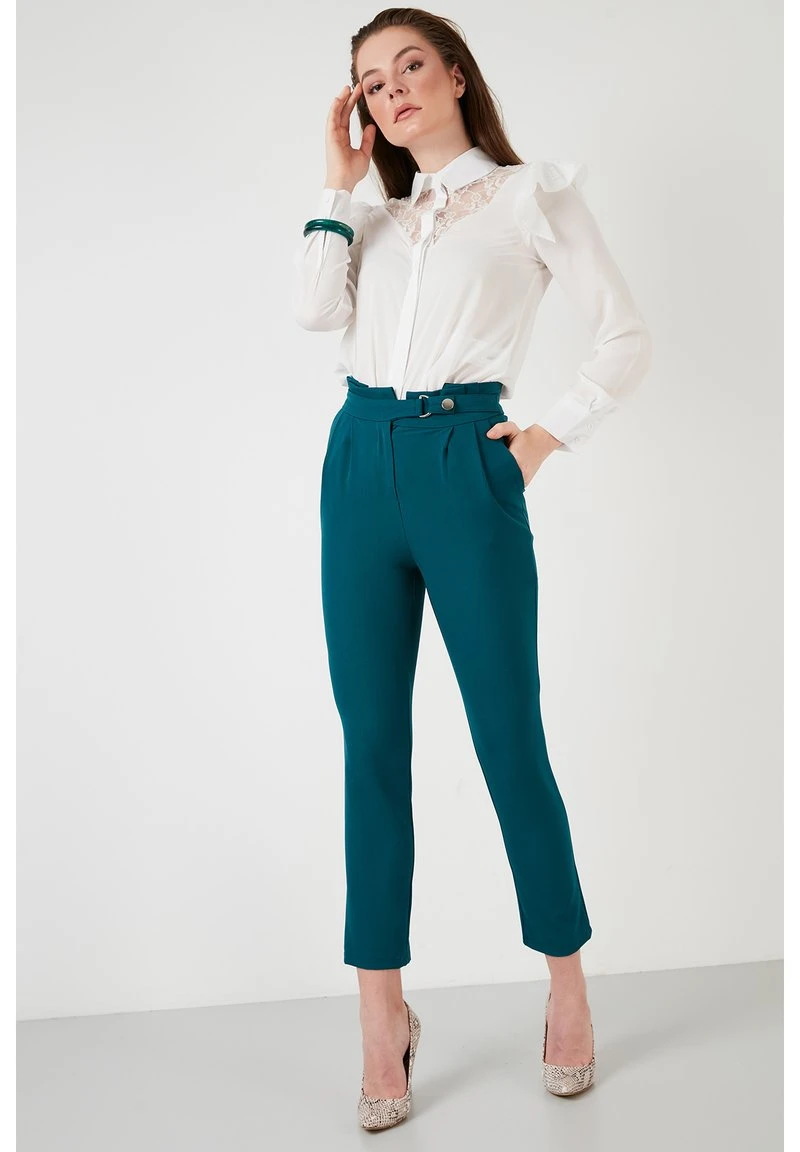 LELA Pantalones - Petrol Blue, Mujer 2 LELA Pantalones - Petrol Blue, Mujer - Imagen 2
