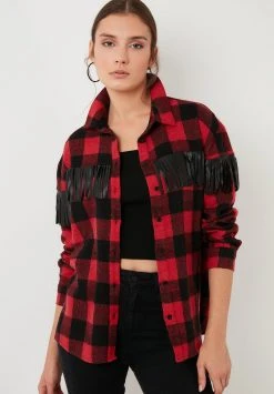 LELA Camisa - Red , Mujer