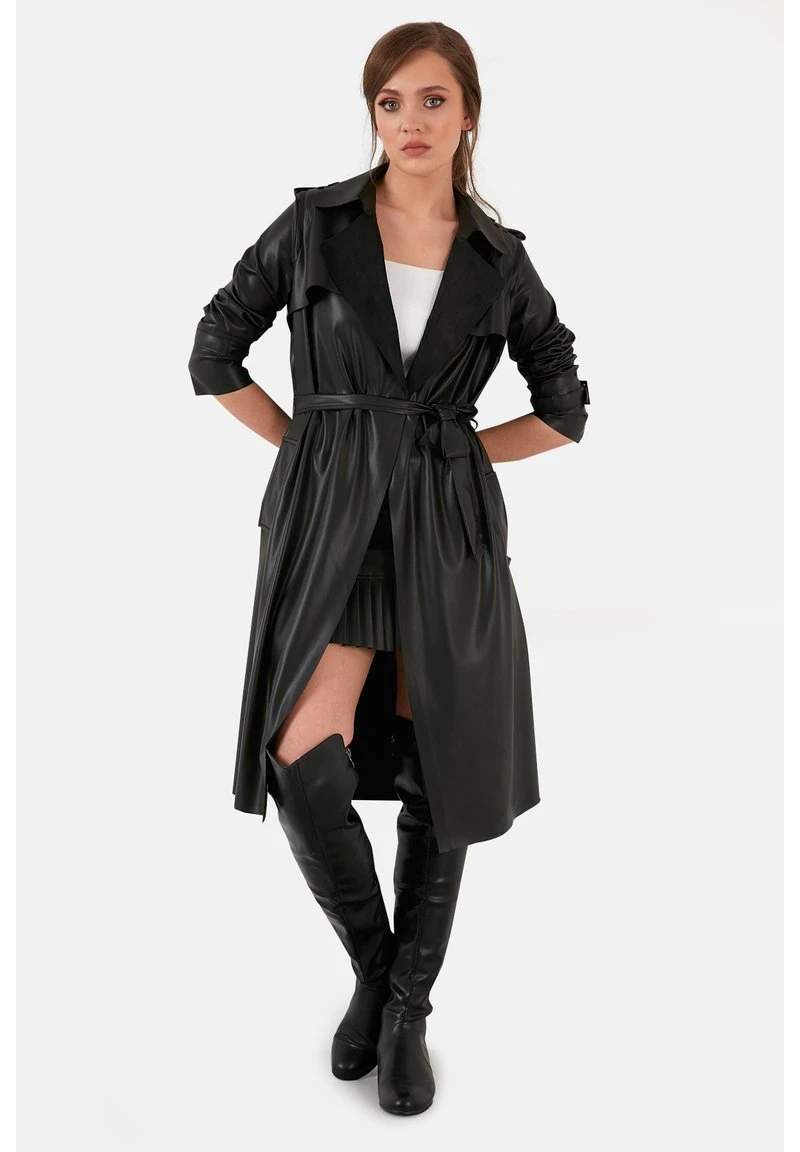 LELA Gabardina - Black , Mujer 2 LELA Gabardina - Black , Mujer - Imagen 2