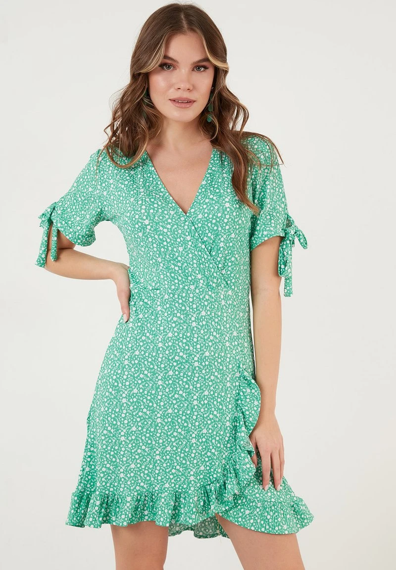 FLORAL RUFFLE DETAIL - Vestido informal - benetton color LELA FLORAL RUFFLE DETAIL - Vestido Informal - Benetton Color , Mujer -LELA Ventas 2024 0976b2517f5d49379bb78abbc3cea3d8