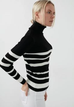 LELA Jersey De Punto - Black-ecru, Mujer -LELA Ventas 2024 0bc7dd3b5c56406f95f7d2cad0d29dc9