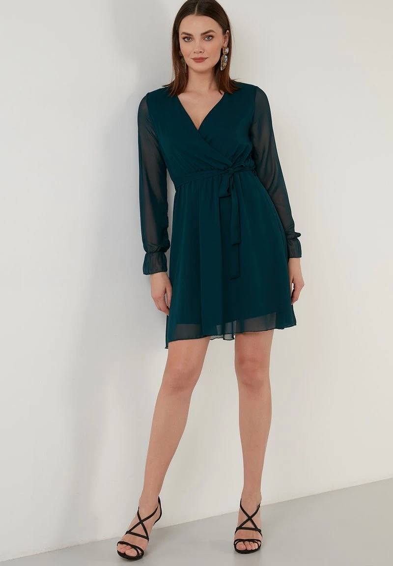 LELA CHIFFON - Vestido Informal - Petrol Blue , Mujer 2 LELA CHIFFON - Vestido Informal - Petrol Blue , Mujer - Imagen 2