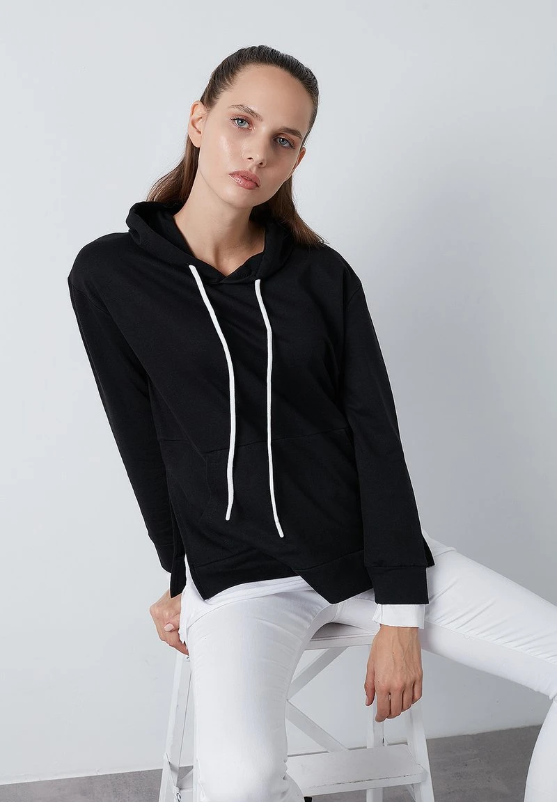 Jersey con capucha - black LELA Jersey Con Capucha - Black , Mujer -LELA Ventas 2024 0d1d5d4e94bd4514a48aec3aba04bc1f