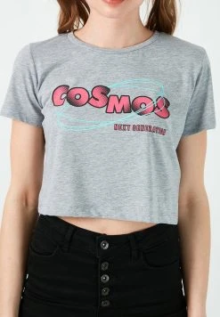 LELA Camiseta Estampada - Grey Melange , Mujer -LELA Ventas 2024 0d592ec8a4974f13a608cc03264133f1