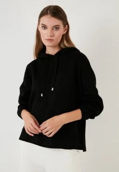 LELA HOODED OVERSIZED - Jersey De Punto - Black, Mujer -LELA Ventas 2024 0e3196b43c20434a8540678d31b5ce58
