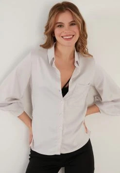 LELA Camisa - Ecru , Mujer -LELA Ventas 2024 107686f658ed4808bb2123c049116bb7