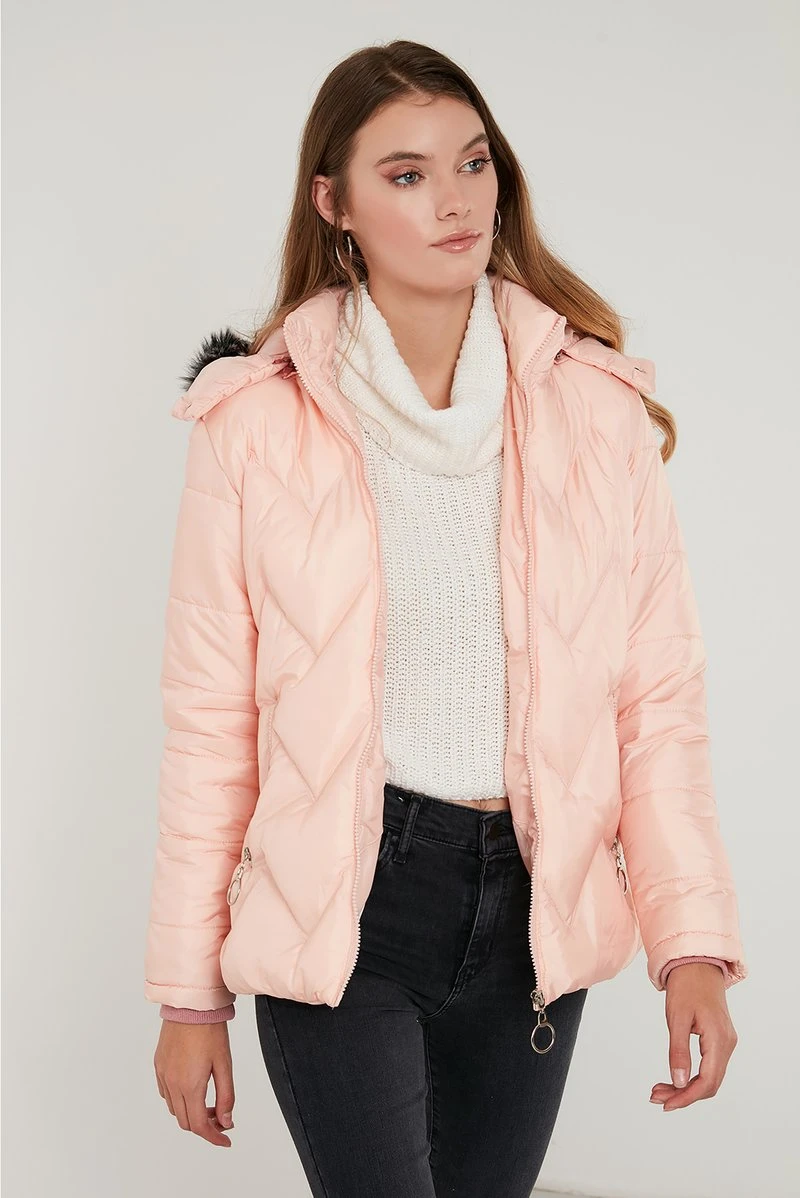 LELA Chaqueta De Invierno - Powder Pink , Mujer 3 LELA Chaqueta De Invierno - Powder Pink , Mujer - Imagen 3