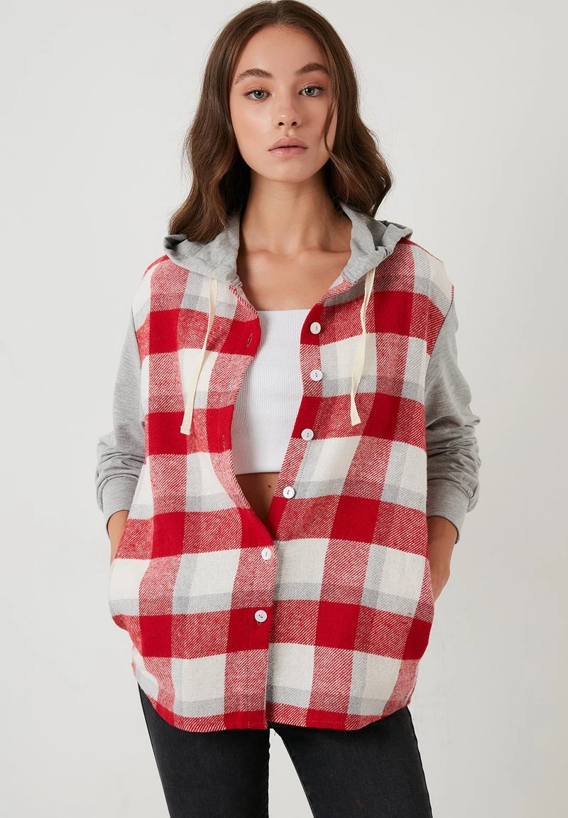 LELA Camisa - Red, Mujer 2 LELA Camisa - Red, Mujer - Imagen 2