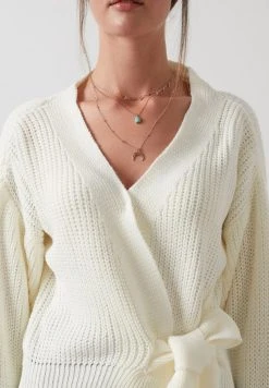 LELA V NECK - Jersey De Punto - Ecru , Mujer -LELA Ventas 2024 15bc00e54d6b41ff92bb38e78d054e9d