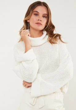 LELA Jersey De Punto - Ecru , Mujer