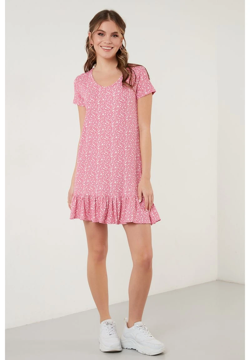 LELA Vestido Informal - Fuchsia , Mujer 2 LELA Vestido Informal - Fuchsia , Mujer - Imagen 2
