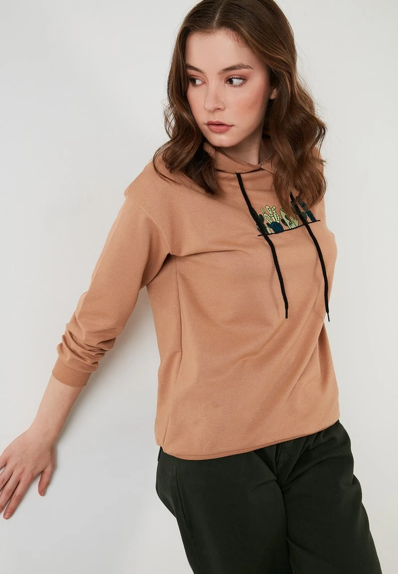 HOODED REGULAR FIT - Jersey con capucha - biscuit color LELA HOODED REGULAR FIT - Jersey Con Capucha - Biscuit Color, Mujer -LELA Ventas 2024 1a3457e3dc6d4086993241290ece802b