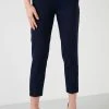 LELA Pantalones - Navy Blue , Mujer