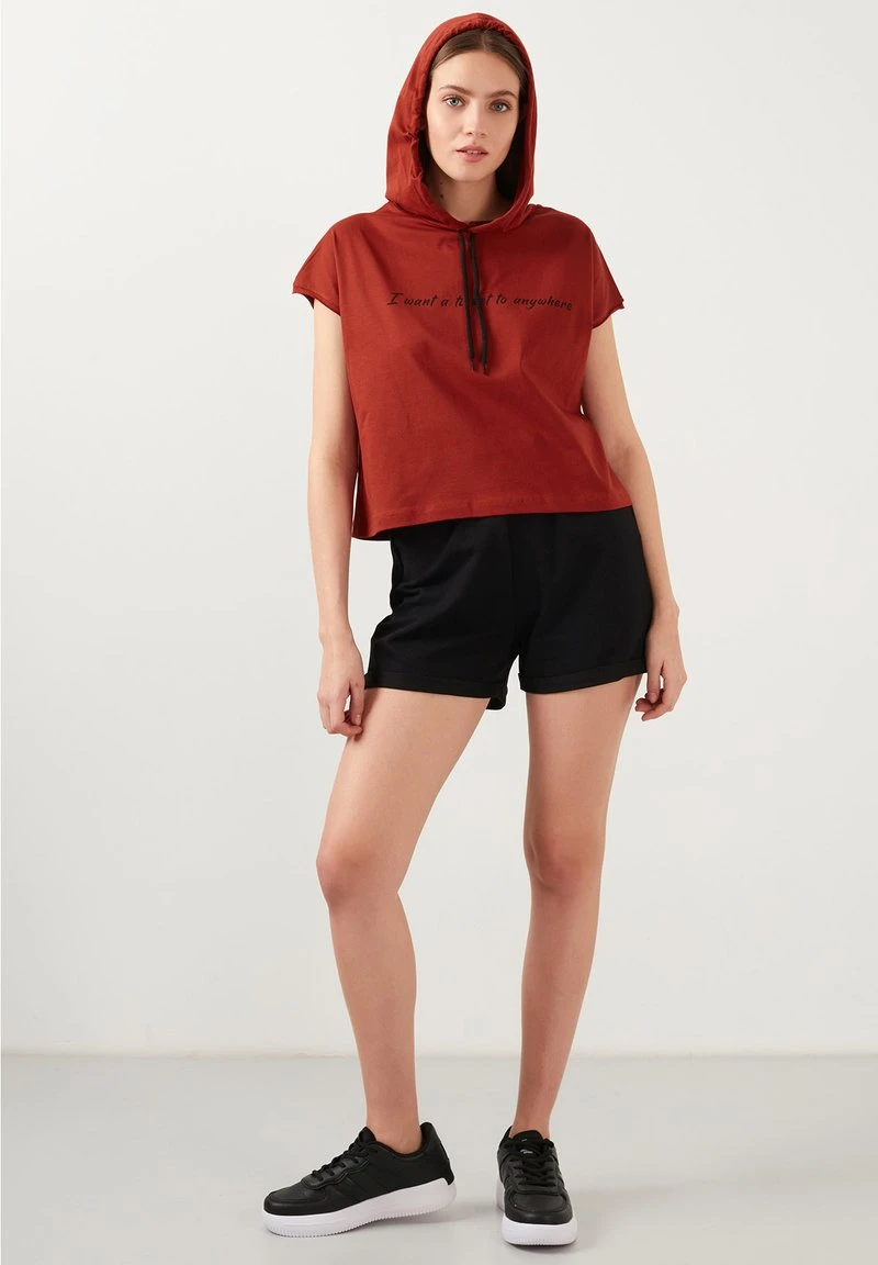 Jersey con capucha - brick red LELA Jersey Con Capucha - Brick Red , Mujer -LELA Ventas 2024 1d400538867e41be84317be2ffb36137