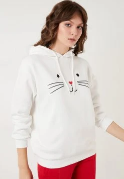 LELA Jersey Con Capucha - Ecru , Mujer -LELA Ventas 2024 1e0bdd0018954d83a292523b4be9bd50