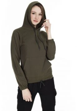 LELA Jersey Con Capucha - Khaki, Mujer -LELA Ventas 2024 2059e403448a4318ae02403209a70042