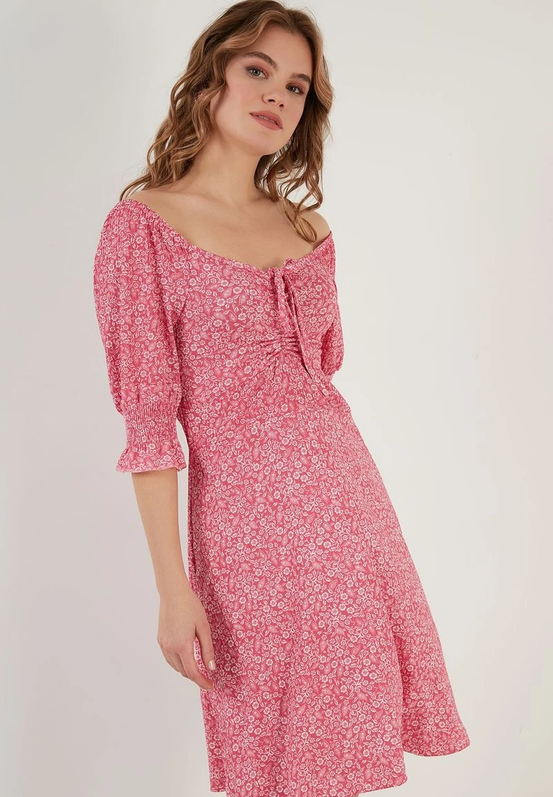 LELA Vestido Informal - Fuchsia , Mujer 5 LELA Vestido Informal - Fuchsia , Mujer - Imagen 5