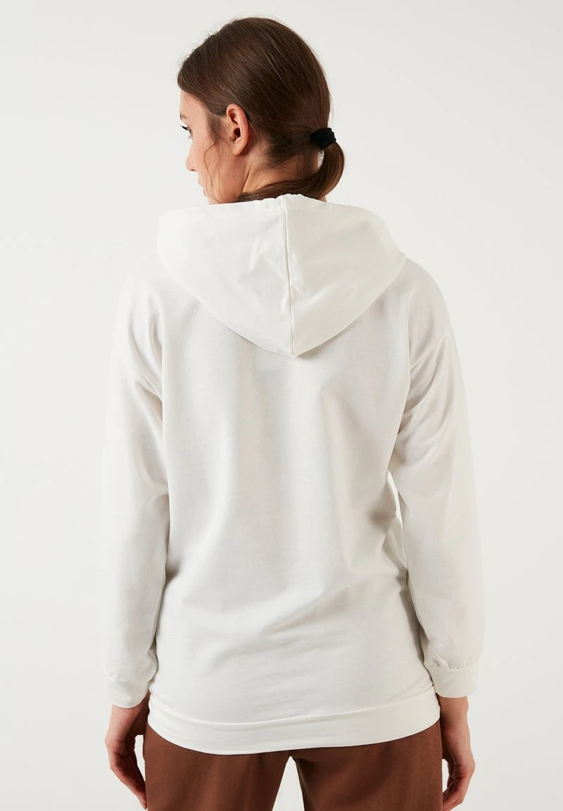 LELA Jersey Con Capucha - Ecru, Mujer 2 LELA Jersey Con Capucha - Ecru, Mujer - Imagen 2
