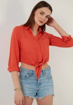 LELA REGULAR FIT - Camisa - Coral , Mujer -LELA Ventas 2024 228eda474ac5496ca8275747c8899d7d