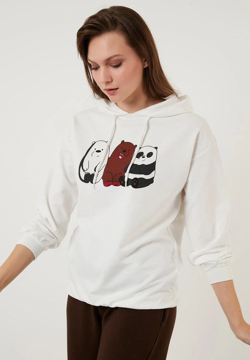 LELA Jersey Con Capucha - Ecru, Mujer 3 LELA Jersey Con Capucha - Ecru, Mujer - Imagen 3