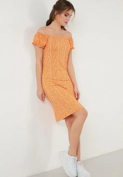 LELA Vestido De Tubo - Orange , Mujer 3 LELA Vestido De Tubo - Orange , Mujer -LELA Ventas 2024 242cdce5090942e191b0532beb450e54
