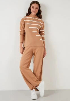 LELA SET - Jersey De Punto - Camel, Mujer