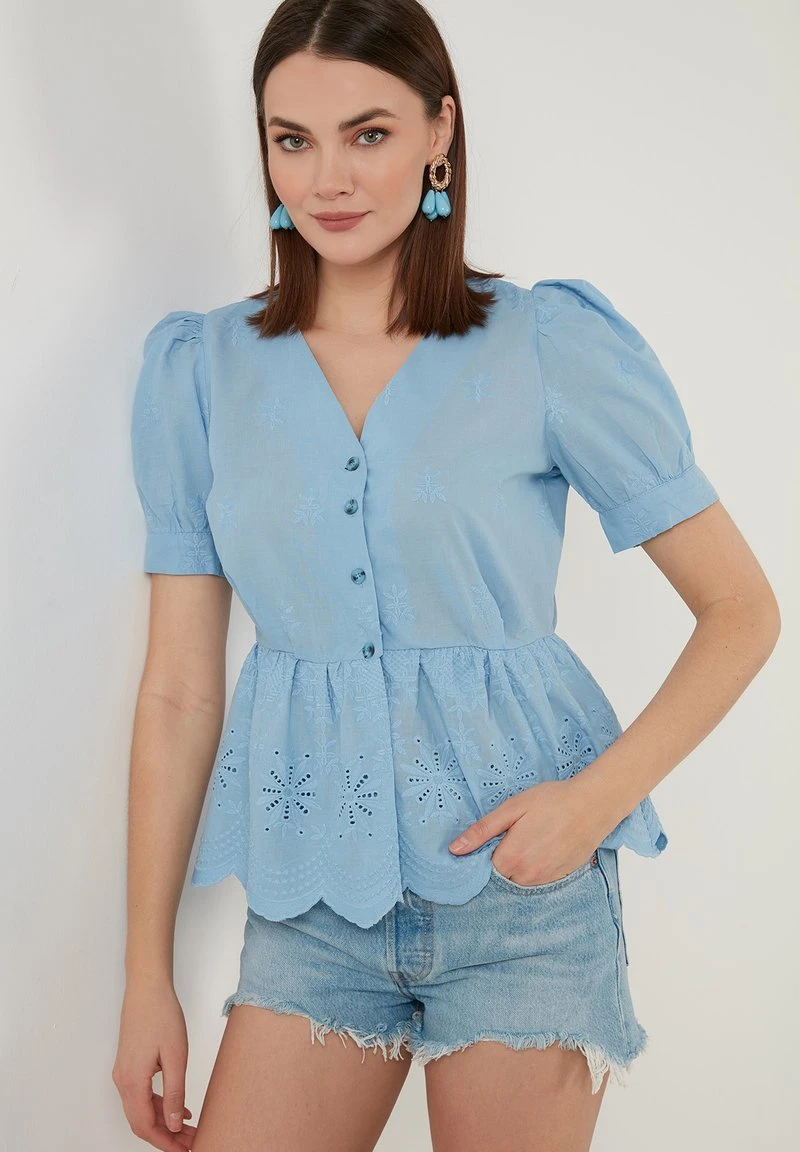 REGULAR FIT - Blusa - blue LELA REGULAR FIT - Blusa - Blue , Mujer -LELA Ventas 2024 26bf1e727bbb41b8bc353f8976a0bd35