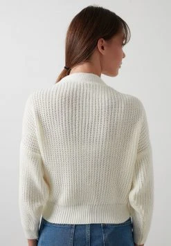 LELA V NECK - Jersey De Punto - Ecru , Mujer -LELA Ventas 2024 28878b609d1d4f45a24d488858a6f6de