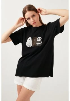 LELA OVERSIZED - Camiseta Estampada - Black , Mujer -LELA Ventas 2024 2a29d0efb3a8436eadee28399ee17e9c