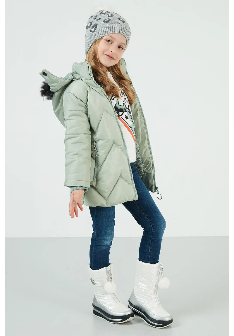 LELA Abrigo De Invierno - Light Green , Niños 4 LELA Abrigo De Invierno - Light Green , Niños - Imagen 4