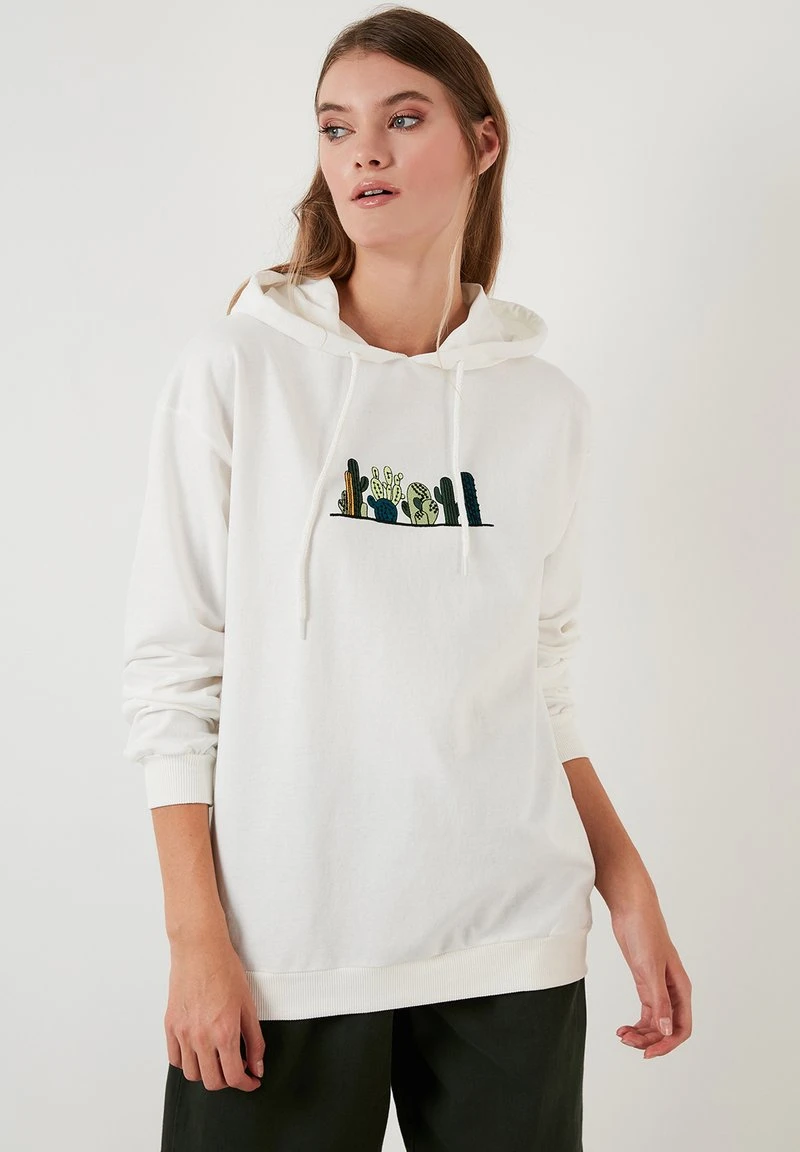 LELA HOODED REGULAR FIT - Jersey Con Capucha - Ecru , Mujer 1 LELA HOODED REGULAR FIT - Jersey Con Capucha - Ecru , Mujer
