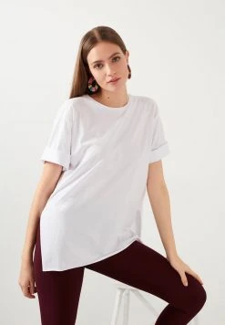 LELA Camiseta Básica - White , Mujer -LELA Ventas 2024 308601123fea41a7b83c52fc32f43c05