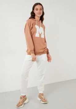 LELA HOODED PRINT TRACKSUIT - Chándal - Ecru , Mujer