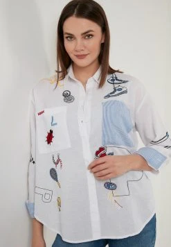 LELA REGULAR FIT - Camisa - White , Mujer 4 LELA REGULAR FIT - Camisa - White , Mujer -LELA Ventas 2024 33ab89d73faa4241a763352fc15d50b1