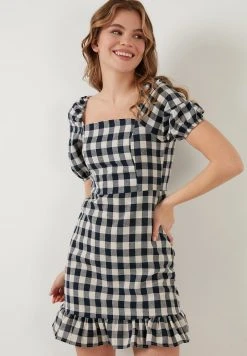 LELA Vestido Informal - Navy Blue , Mujer