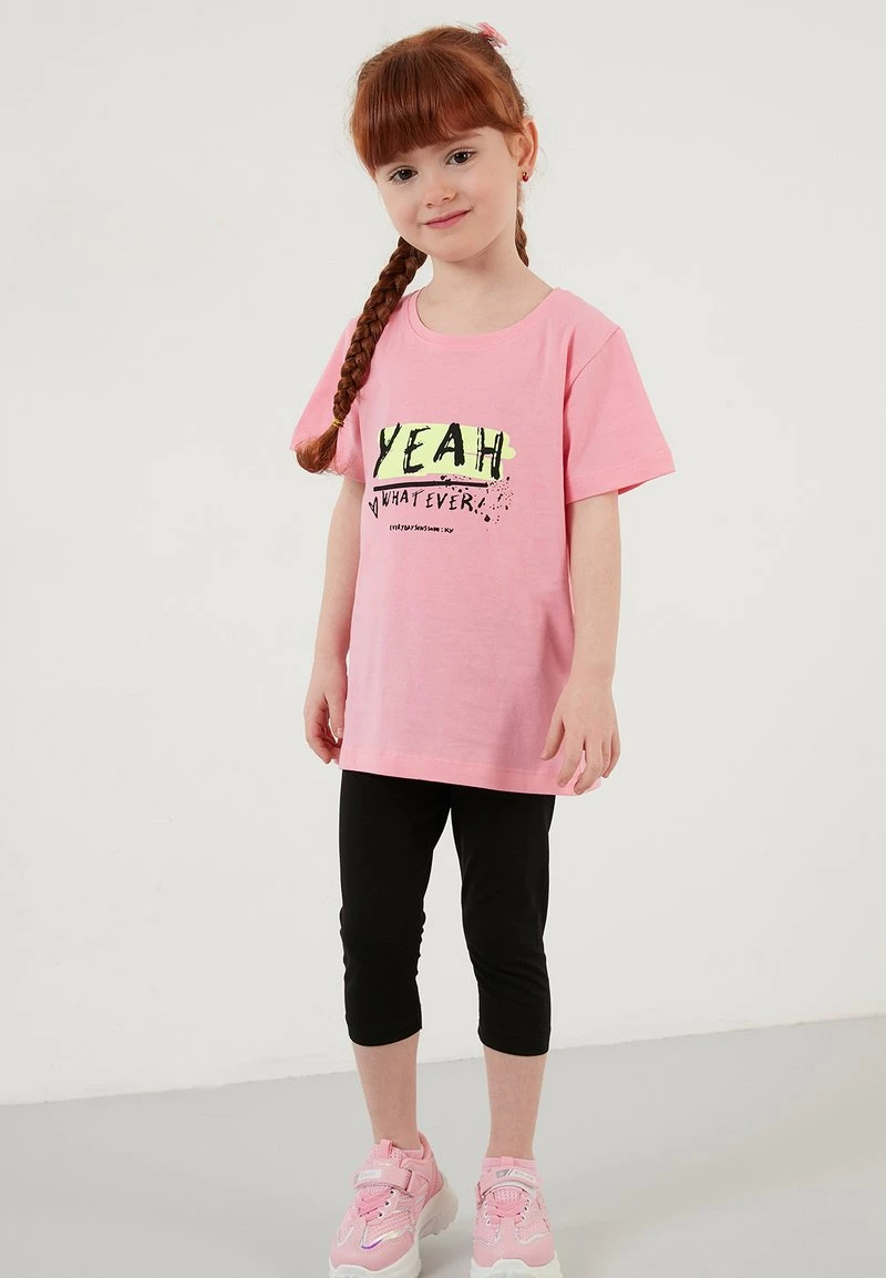 LELA REGULAR FIT T-SHIRT AND LEGGINGS - Leggings - Pink , Niños 1 LELA REGULAR FIT T-SHIRT AND LEGGINGS - Leggings - Pink , Niños
