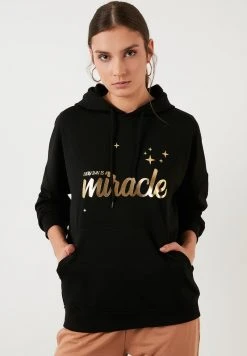 LELA Jersey Con Capucha - Black , Mujer