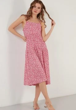LELA LONG - Vestido Ligero - Fuchsia, Mujer -LELA Ventas 2024 3c307dd9657242b1a84c39c6a371463b