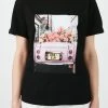 LELA Camiseta Estampada - Black , Mujer