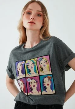 LELA Camiseta Estampada - Anthracite Melange , Mujer 2 LELA Camiseta Estampada - Anthracite Melange , Mujer -LELA Ventas 2024 41f13975c9fe42feaecef481d77f5e55