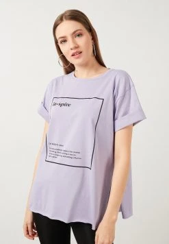LELA OVERSIZED - Camiseta Estampada - Lilac , Mujer