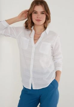 LELA Camisa - White, Mujer -LELA Ventas 2024 45dda94cbfb74c3eb578a0926979d358