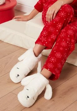 LELA RABBIT - Pantuflas - Ecru , Mujer