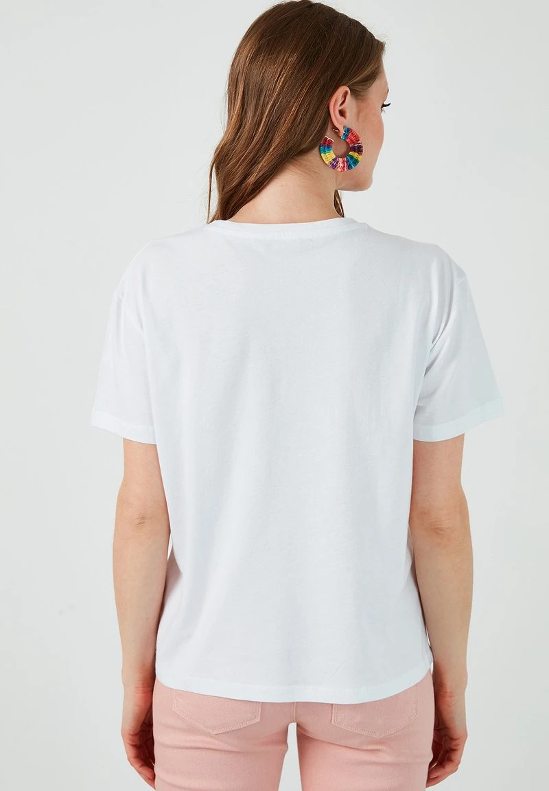 Camiseta estampada - white LELA Camiseta Estampada - White , Mujer -LELA Ventas 2024 474066e52736419fafcbfe6848bd59f3