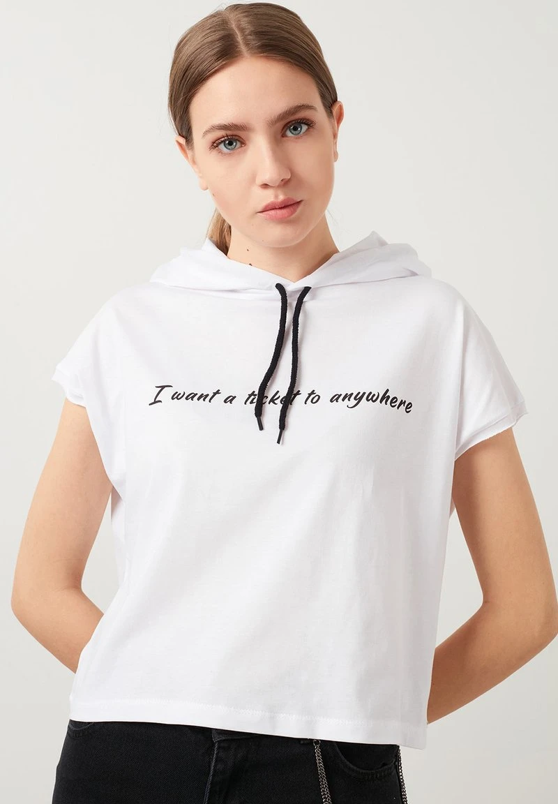 Jersey con capucha - white LELA Jersey Con Capucha - White , Mujer -LELA Ventas 2024 47d06d53c4484522adbb0e88a9abb708