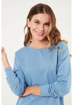 LELA CREW NECK BASIC - Sudadera - Blue , Mujer -LELA Ventas 2024 4961df65f7a94be794fcaaff9856bd26