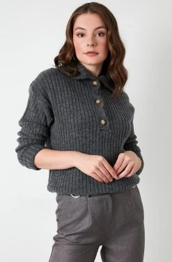 LELA Jersey De Punto - Dark Grey, Mujer -LELA Ventas 2024 4b84d81d1efc44539755136ec894e183